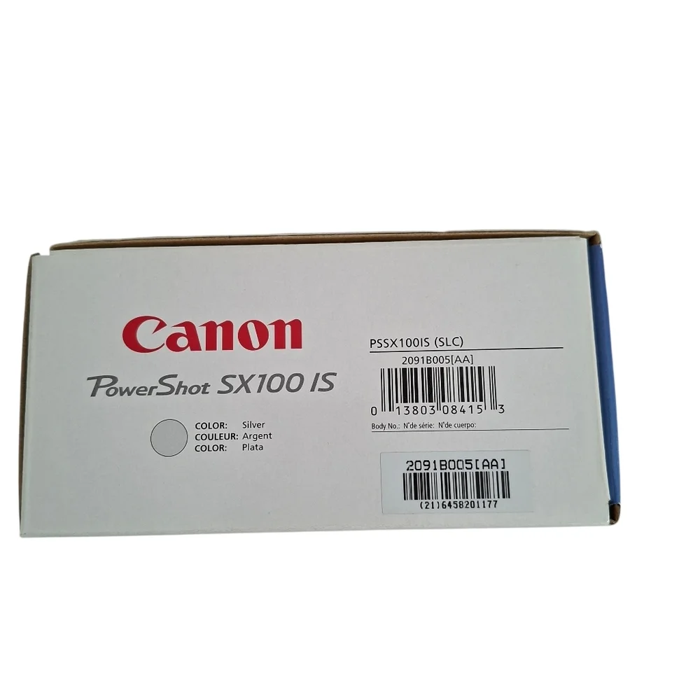 Canon PowerShot SX100 IS Digital Camera Silver Finish Original Box And + - Picture 14 of 16